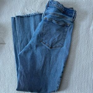 Abercrombie & Fitch Light Blue Cropped Jeans